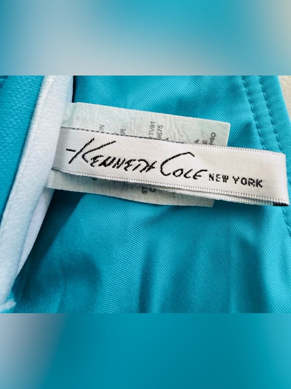 KENNETH COLE & VENUS Aqua Ruffle Bikini & Matching Off-Shoulder Cover-Up Set - Picture 7 of 16
